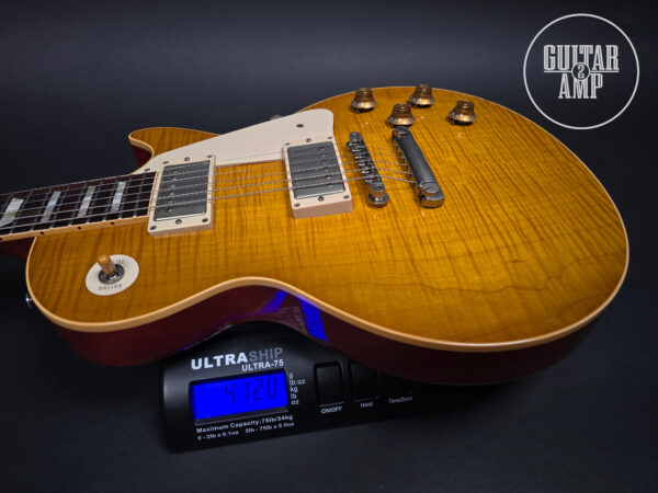 2007 Gibson Les Paul Custom Shop 1959 Reissue R9 Lemon Burst - Image 12