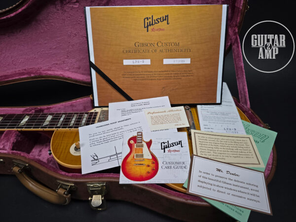 2007 Gibson Les Paul Custom Shop 1959 Reissue R9 Lemon Burst - Image 20