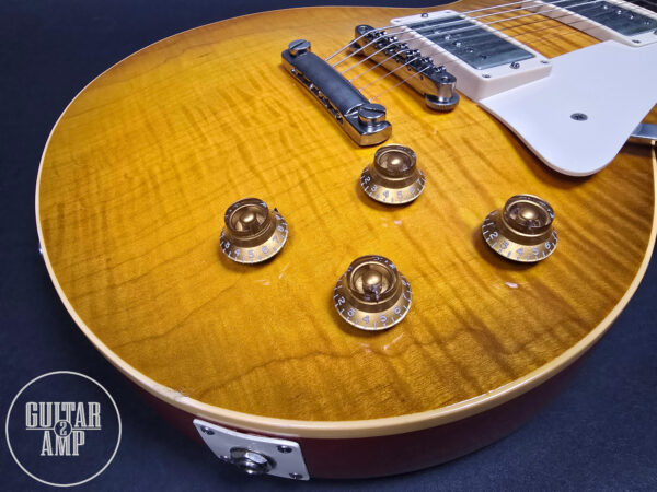 2007 Gibson Les Paul Custom Shop 1959 Reissue R9 Lemon Burst - Image 9