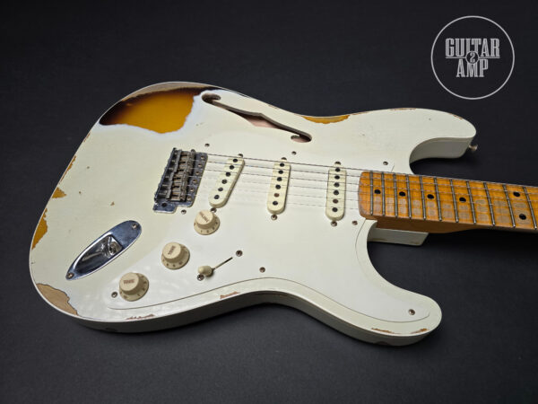 2019 Fender Custom Shop NAMM LTD Thinline Stratocaster Heavy Relic - obrazek 8