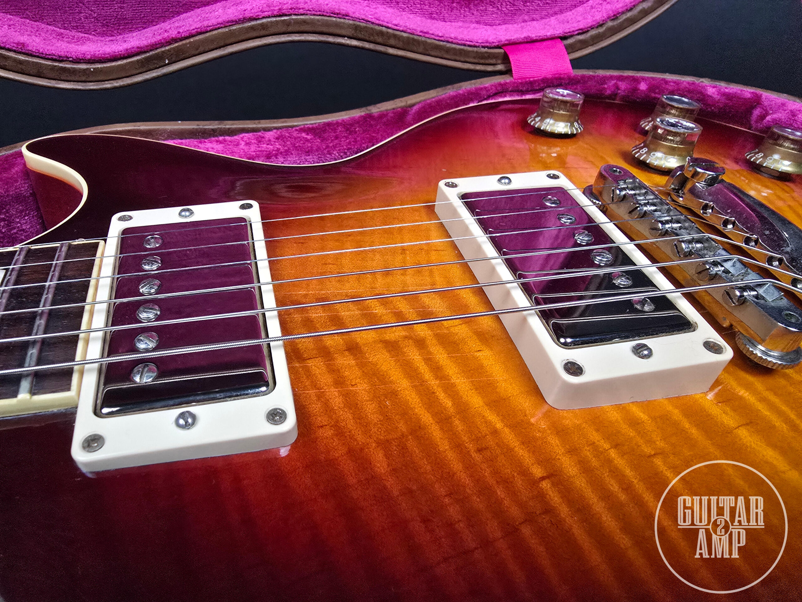 2015 Gibson Custom Shop Les Paul G0 / R0 1960 Reissue Bourbon Burst - Image 3