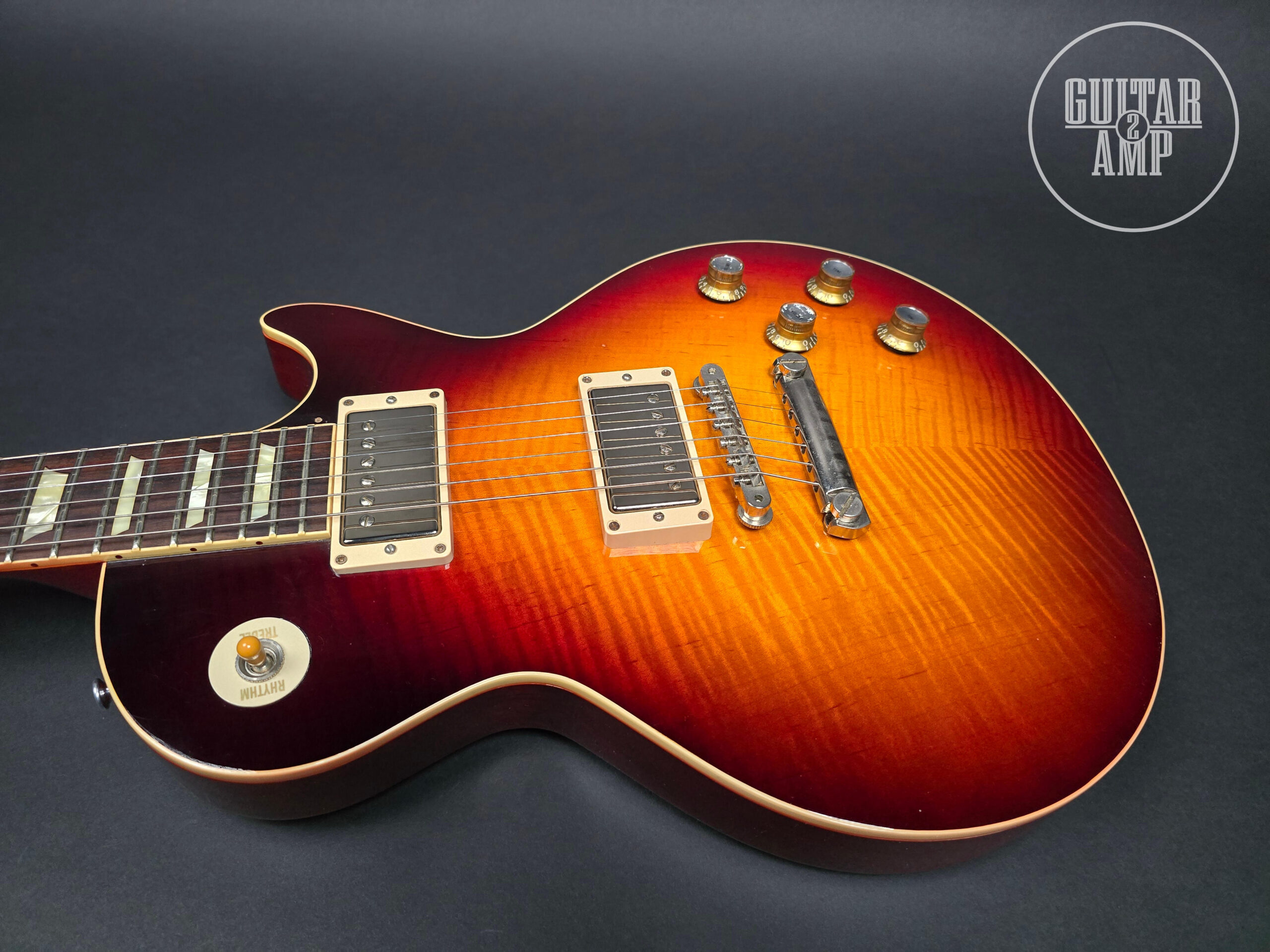 2015 Gibson Custom Shop Les Paul G0 / R0 1960 Reissue Bourbon Burst - Image 9