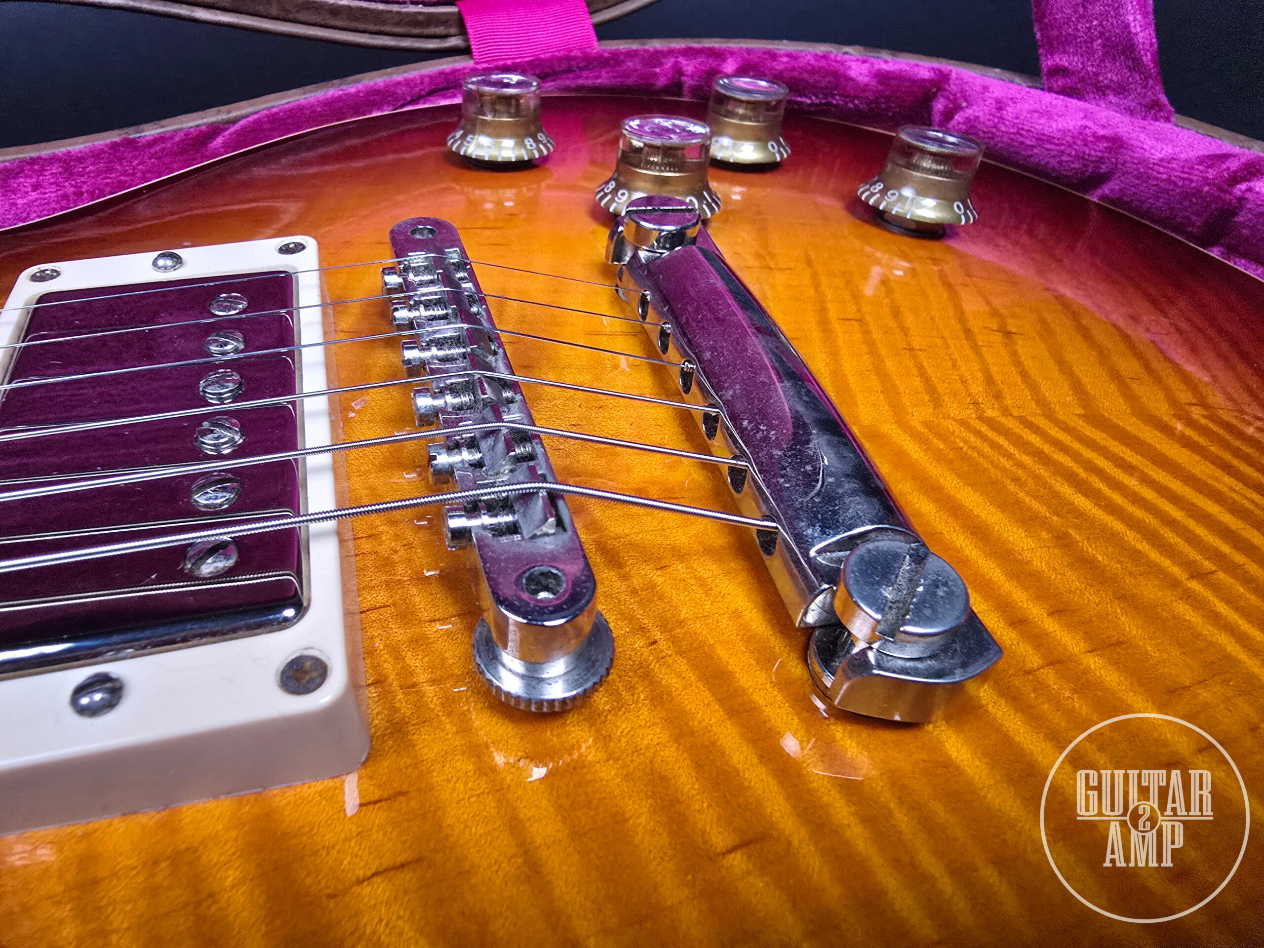 2015 Gibson Custom Shop Les Paul G0 / R0 1960 Reissue Bourbon Burst - Image 4