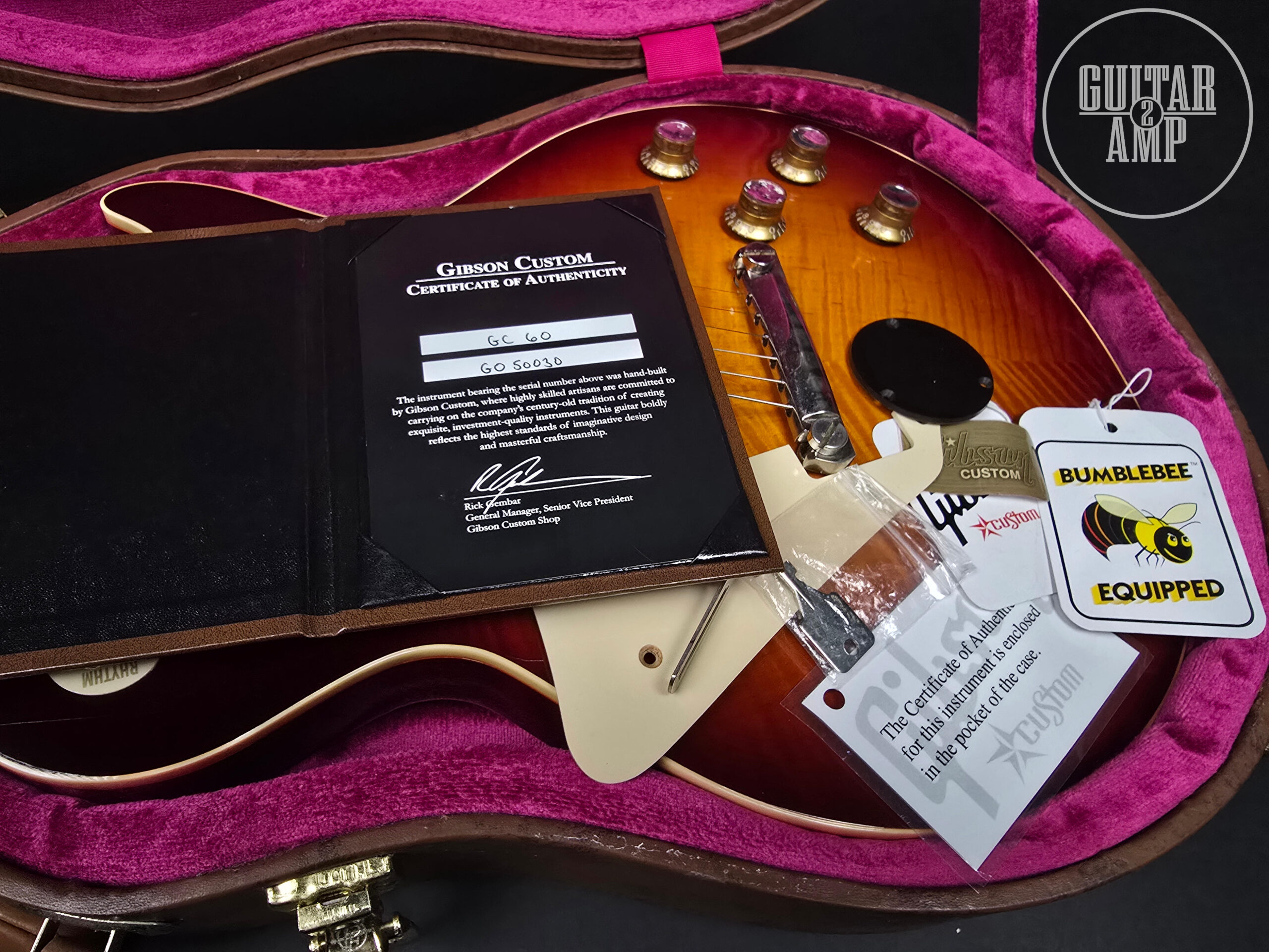 2015 Gibson Custom Shop Les Paul G0 / R0 1960 Reissue Bourbon Burst - Image 20