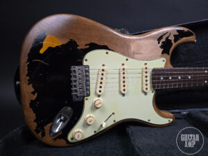 Franchin Guitars Mercury Black Very Heavy Relic - John Mayer Black1 Inspired